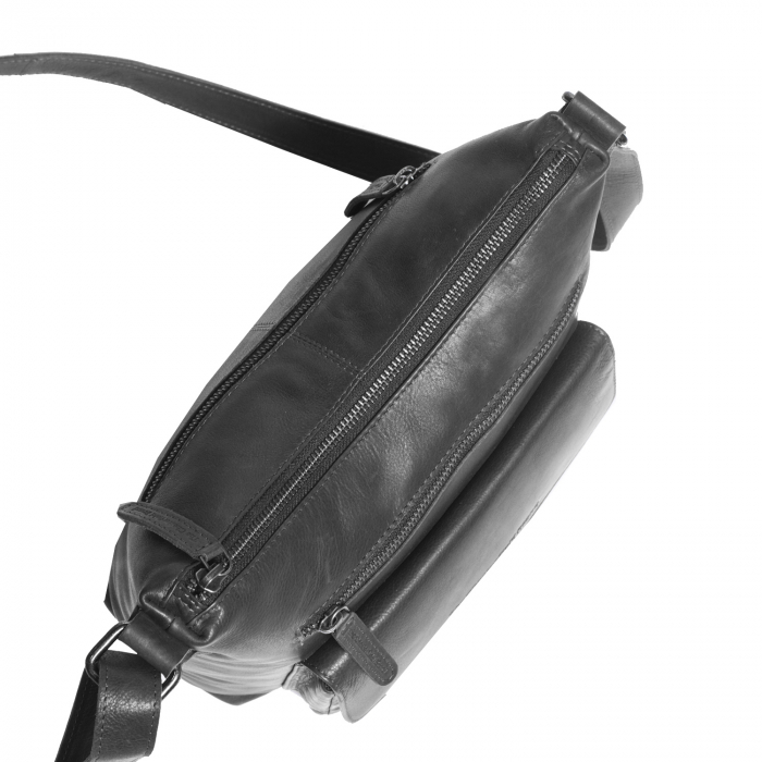 Geanta de dama din piele naturala, The Chesterfield Brand, Hailey, de umar, Negru [4]
