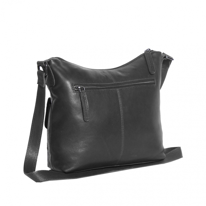 Geanta de dama din piele naturala, The Chesterfield Brand, Hailey, de umar, Negru [6]