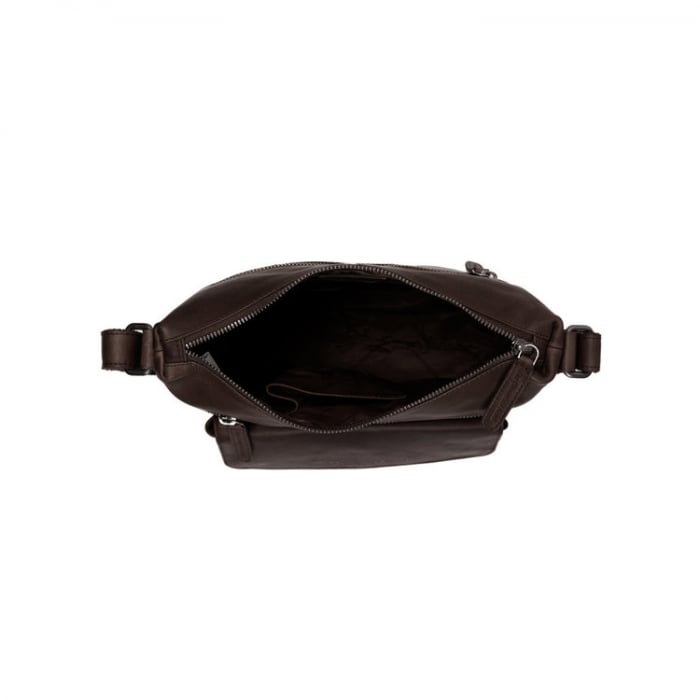 Geanta de dama din piele naturala, The Chesterfield Brand, Hailey, de umar, Maro inchis [3]