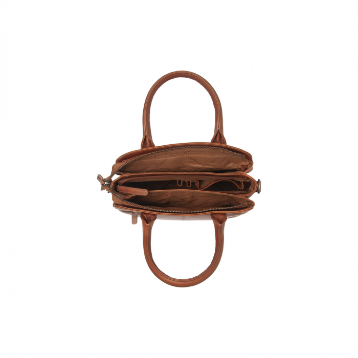 Geanta de dama, din piele naturala, The Chesterfield Brand, Hermosa, Maro coniac [4]