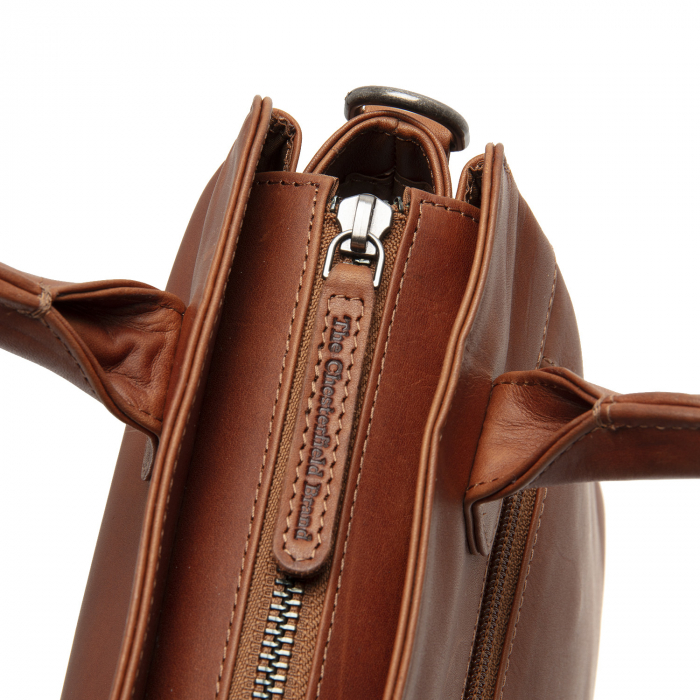 Geanta de dama, din piele naturala, The Chesterfield Brand, Hermosa, Maro coniac [5]