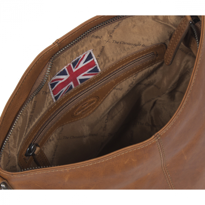 Geanta de dama din piele naturala, The Chesterfield Brand, Jen, Maro coniac [4]