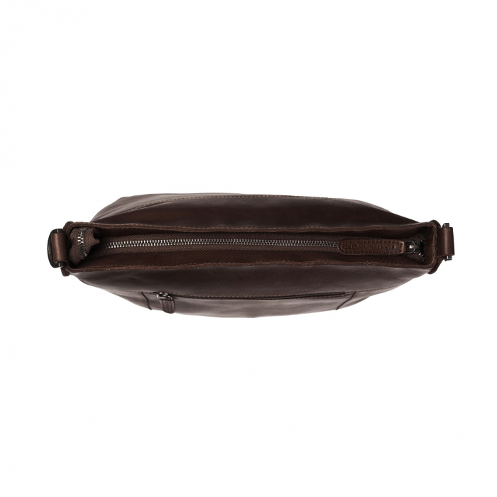 Geanta de dama din piele naturala, The Chesterfield Brand, Joinville, de mana si umar, Maro inchis [4]