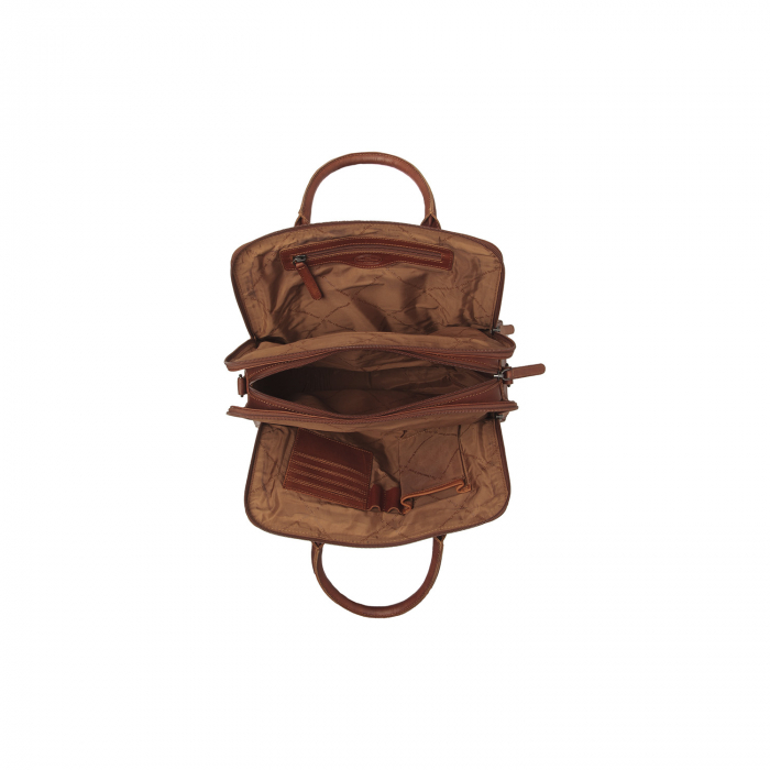 Geanta de dama din piele naturala, The Chesterfield Brand, Layton, Maro coniac [4]