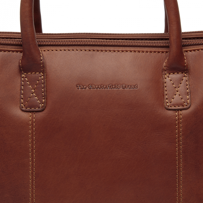 Geanta de dama din piele naturala, The Chesterfield Brand, Layton, Maro coniac [2]