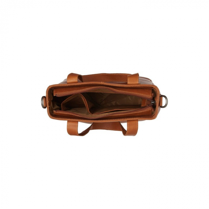 Geanta de dama din piele naturala, The Chesterfield Brand, Lingfield, Maro coniac [4]