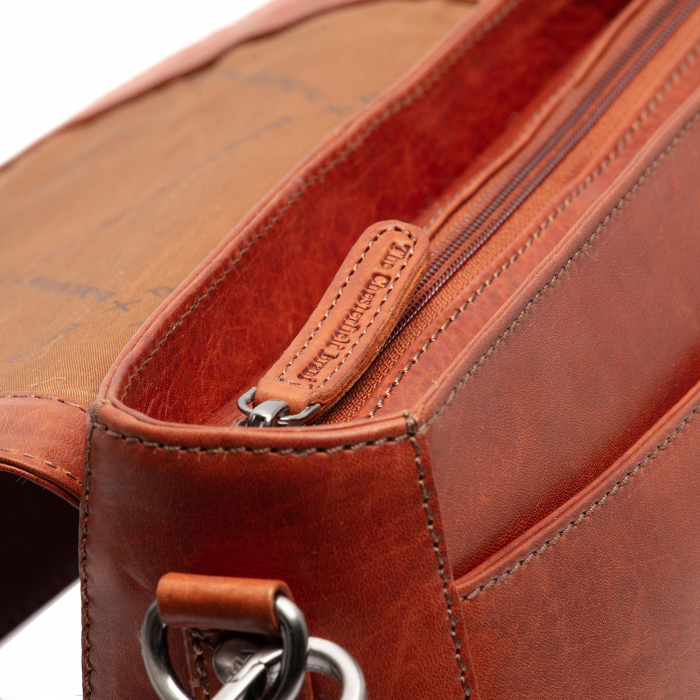 Geanta de dama din piele naturala, The Chesterfield Brand, Lizzola, Maro coniac [2]
