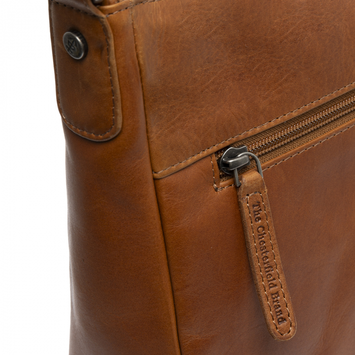 Geanta de dama din piele naturala, The Chesterfield Brand, Loraine, de umar, Maro coniac [5]