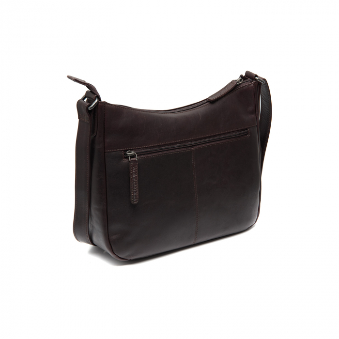 Geanta de dama din piele naturala, The Chesterfield Brand, Loraine, de umar, Maro inchis [6]