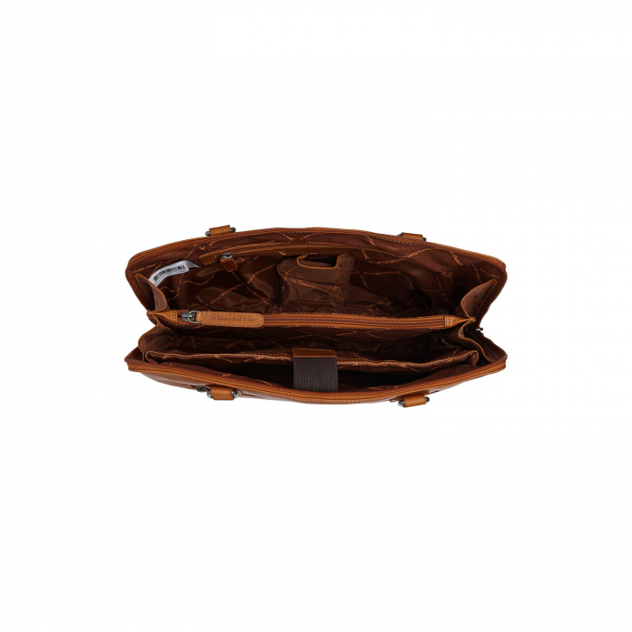 Geanta de dama din piele naturala, The Chesterfield Brand, Lugano, Maro coniac [4]