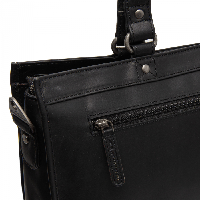 Geanta de dama din piele naturala, The Chesterfield Brand, Manly, Negru [4]