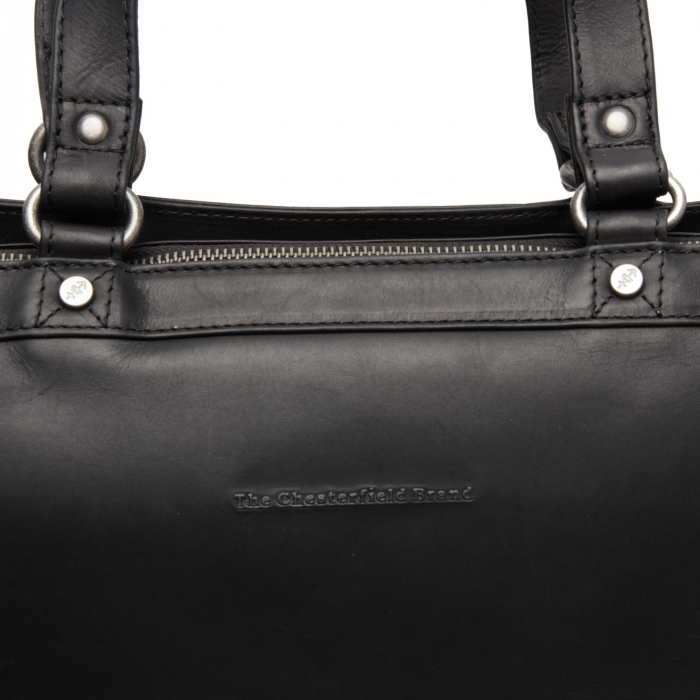 Geanta de dama din piele naturala, The Chesterfield Brand, Manly, Negru [3]