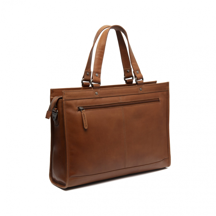 Geanta de dama din piele naturala, The Chesterfield Brand, Manly, Maro coniac [11]