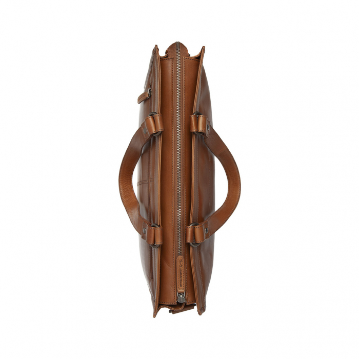 Geanta de dama din piele naturala, The Chesterfield Brand, Manly, Maro coniac [9]