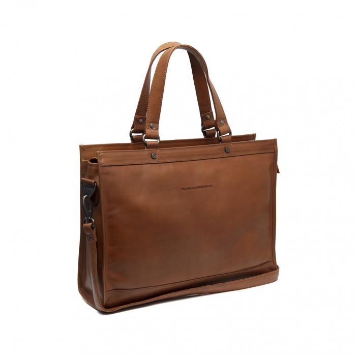 Geanta de dama din piele naturala, The Chesterfield Brand, Manly, Maro coniac [3]