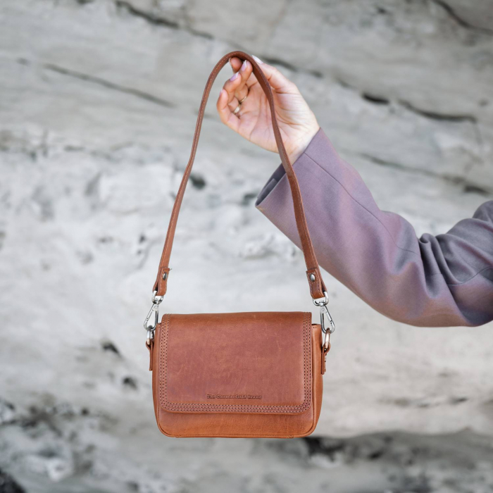 Geanta de dama din piele naturala, The Chesterfield Brand, Marcella, Maro coniac [3]
