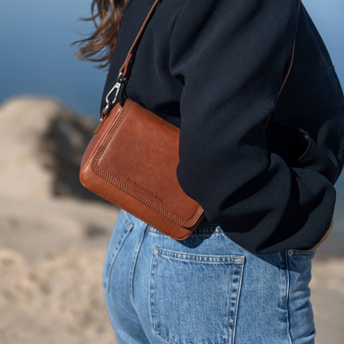 Geanta de dama din piele naturala, The Chesterfield Brand, Marcella, Maro coniac [2]