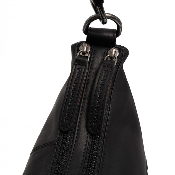 Geanta de dama din piele naturala, The Chesterfield Brand, Marle, Negru [4]