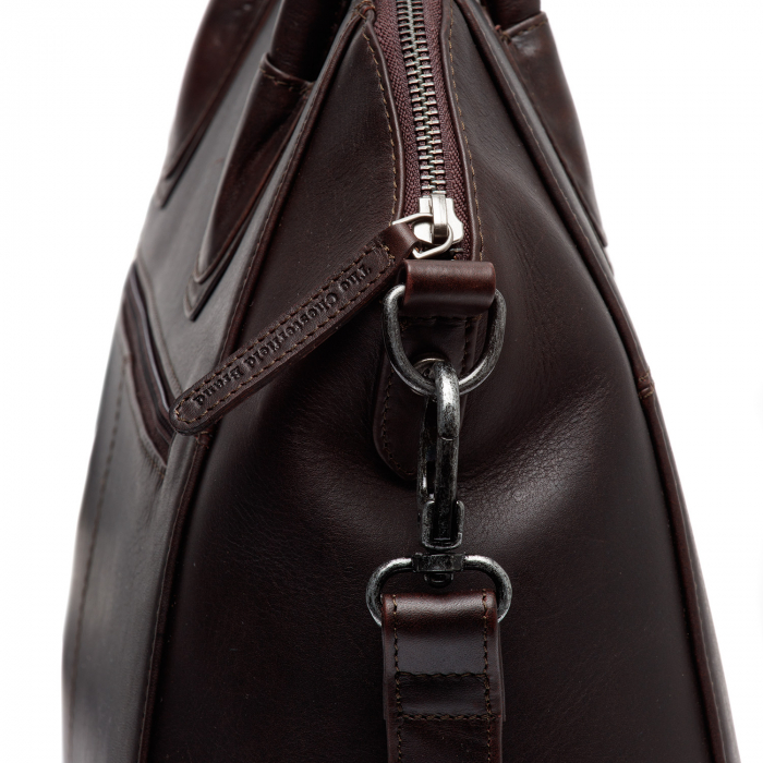 Geanta de dama din piele naturala, The Chesterfield Brand, Marsala, Maro inchis [5]
