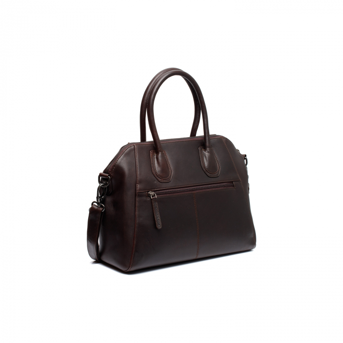 Geanta de dama din piele naturala, The Chesterfield Brand, Marsala, Maro inchis [6]