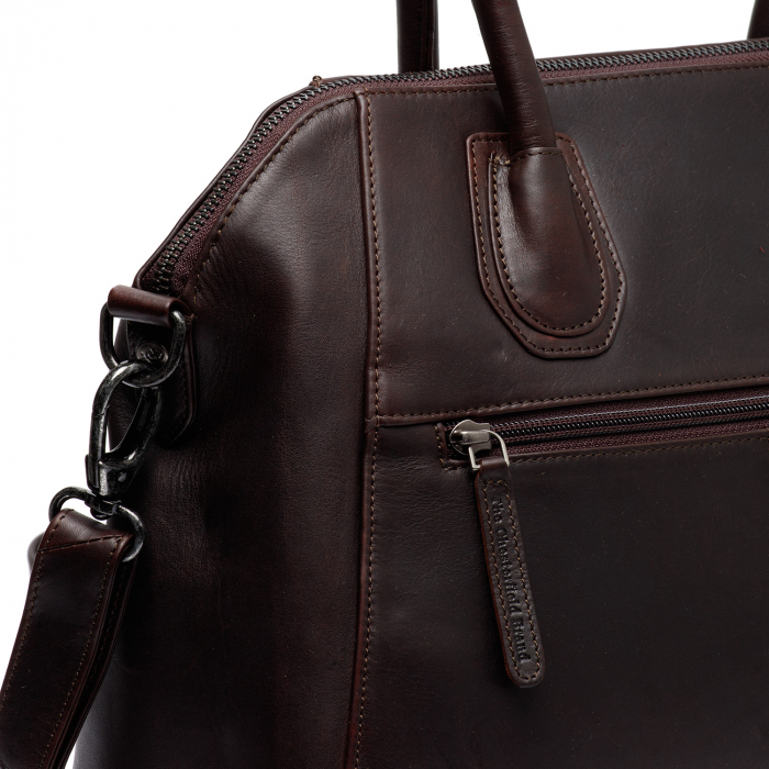 Geanta de dama din piele naturala, The Chesterfield Brand, Marsala, Maro inchis [4]