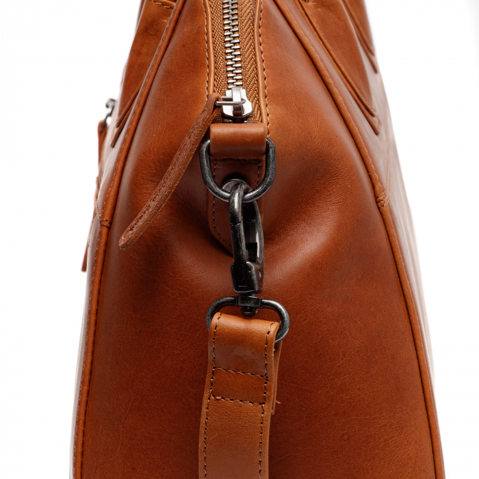 Geanta de dama din piele naturala, The Chesterfield Brand, Marsala, Maro coniac [6]