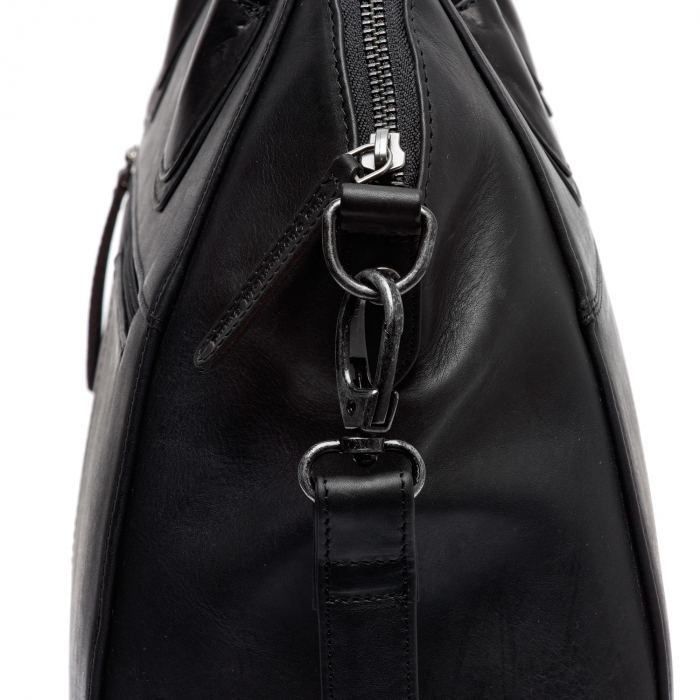Geanta de dama din piele naturala, The Chesterfield Brand, Marsala, Negru [2]