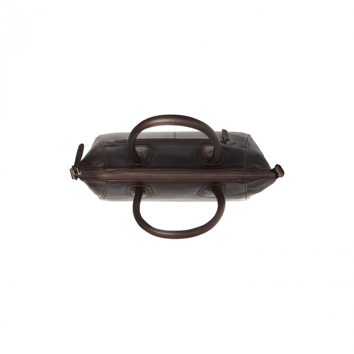 Geanta de dama din piele naturala, The Chesterfield Brand, Marsala, Maro inchis [2]