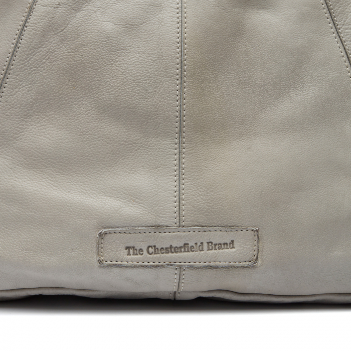Geanta de dama din piele naturala, The Chesterfield Brand, Marseille, Gri deschis [4]