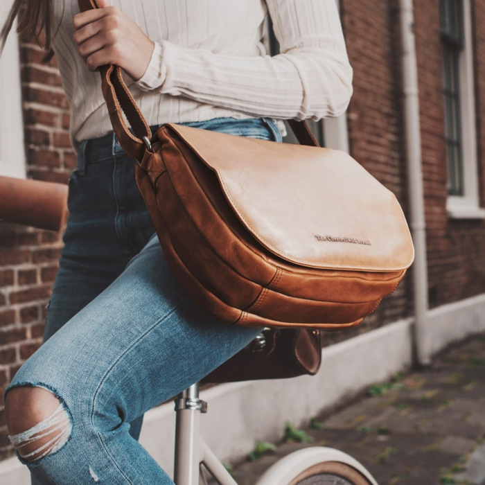 Geanta de dama din piele naturala, The Chesterfield Brand, Millie, Maro coniac [2]