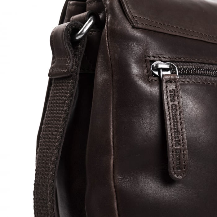 Geanta de dama din piele naturala, The Chesterfield Brand, Millie, Maro inchis [6]