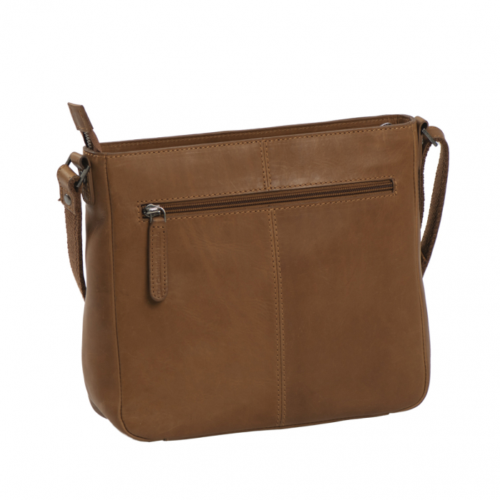 Geanta de dama din piele naturala, The Chesterfield Brand, Mumbai, de umar, Maro coniac [3]