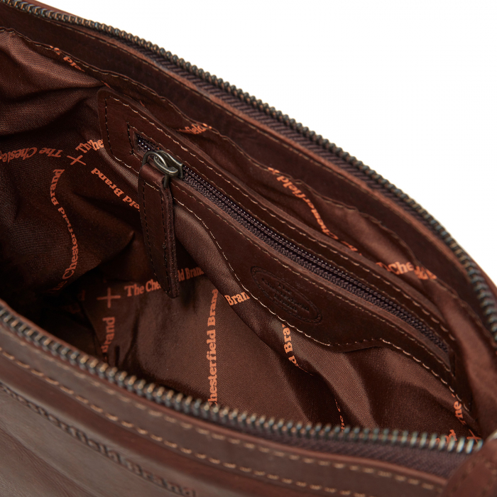Geanta de dama din piele naturala, The Chesterfield Brand, Nice, Maro inchis [4]