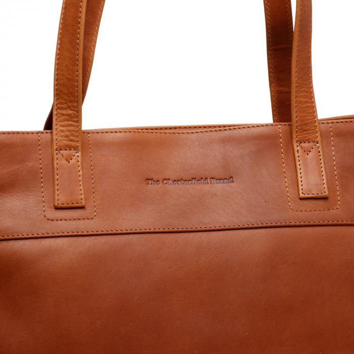 Geanta de dama din piele naturala, The Chesterfield Brand, Nola, Maro coniac [8]