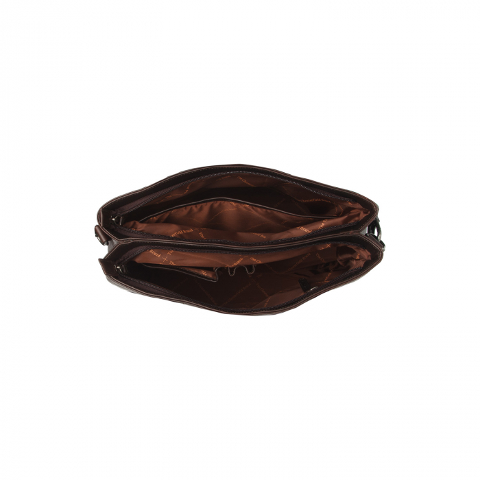 Geanta de dama din piele naturala, The Chesterfield Brand, Nola, Maro inchis [2]