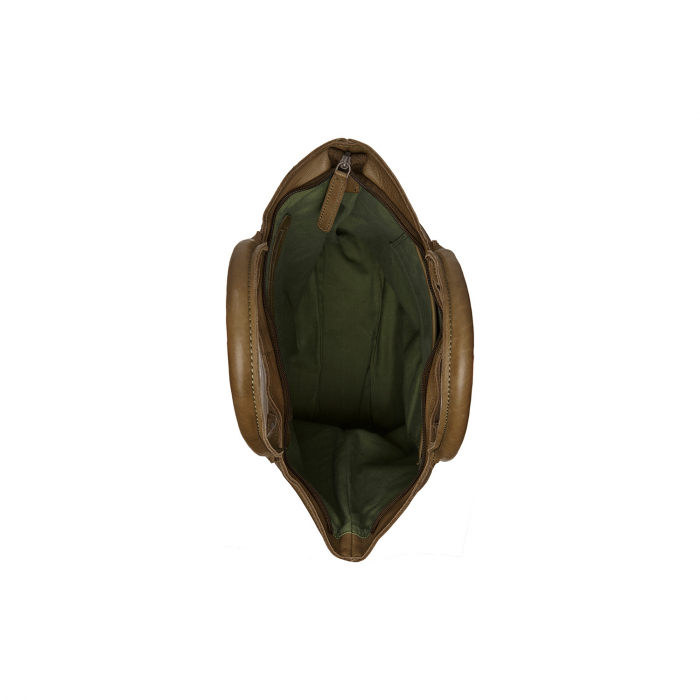 Geanta de dama din piele naturala, The Chesterfield brand, Ontario, Verde olive [5]