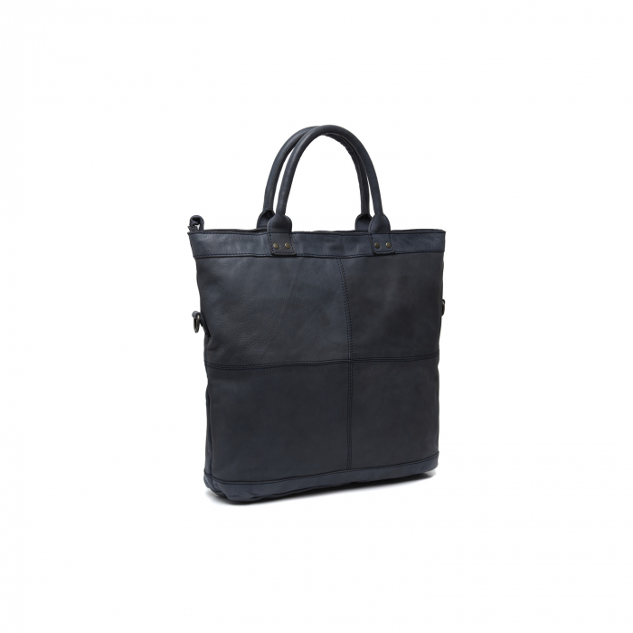 Geanta de dama din piele naturala, The Chesterfield brand, Ontario, Bleumarin [6]