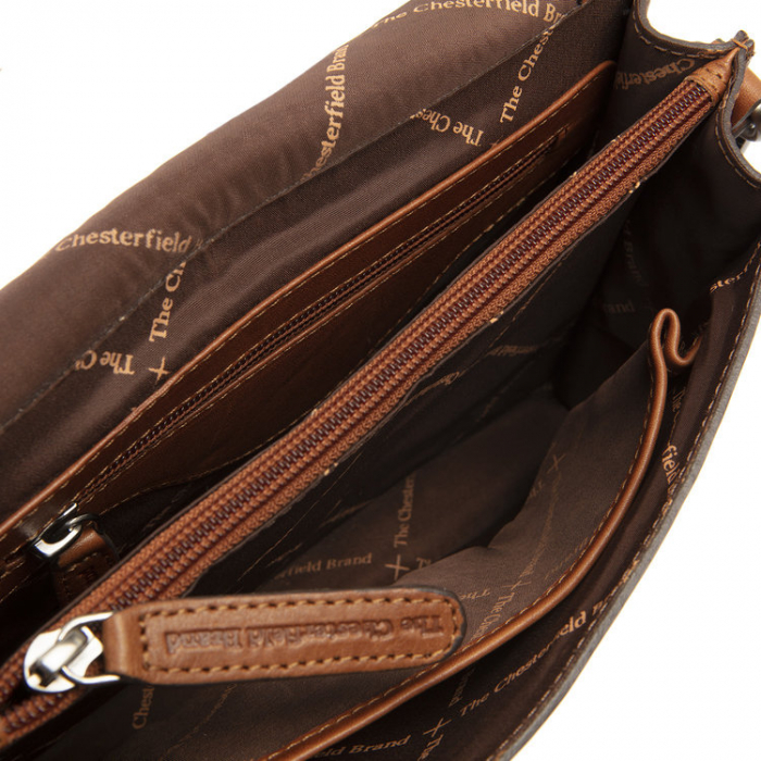 Geanta de dama din piele naturala, The Chesterfield Brand, Palermo, Maro coniac [4]