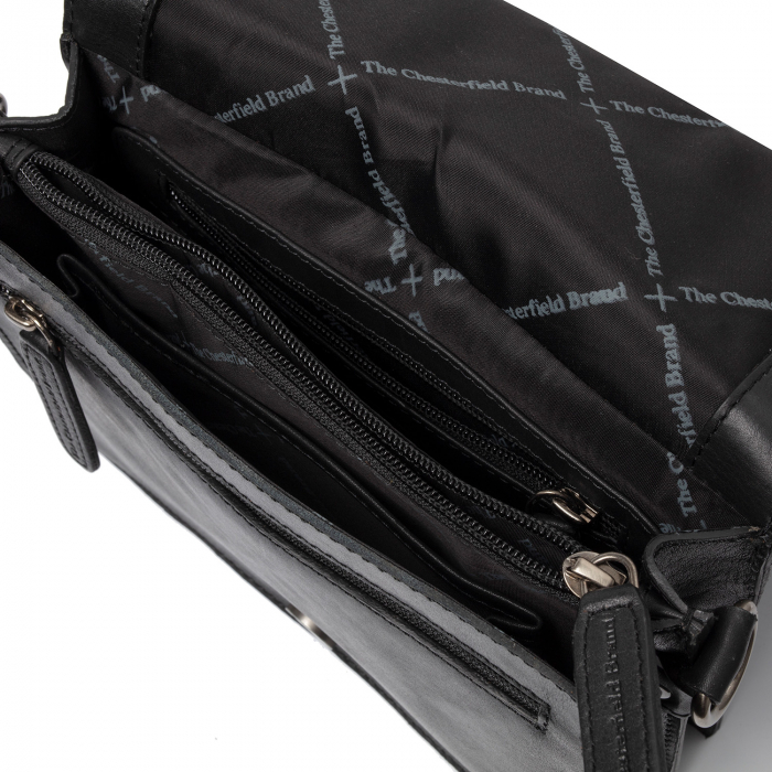Geanta de dama din piele naturala, The Chesterfield Brand, Palermo, Negru [2]