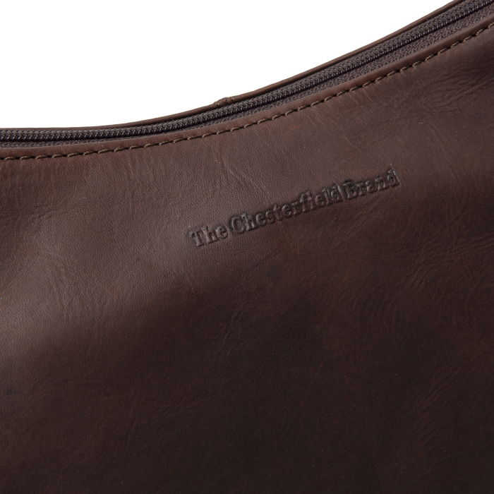 Geanta de dama, din piele naturala, The Chesterfield Brand, Peckham, Maro inchis [3]