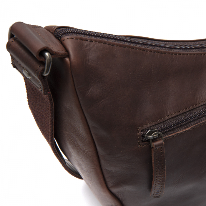 Geanta de dama, din piele naturala, The Chesterfield Brand, Peckham, Maro inchis [6]