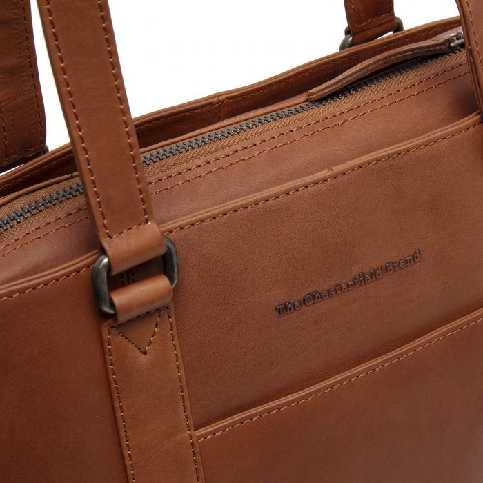 Geanta de dama din piele naturala, The Chesterfield Brand, Porlezza, Maro coniac [5]