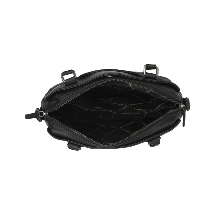Geanta de dama din piele naturala, The Chesterfield Brand, Porlezza, Negru [4]