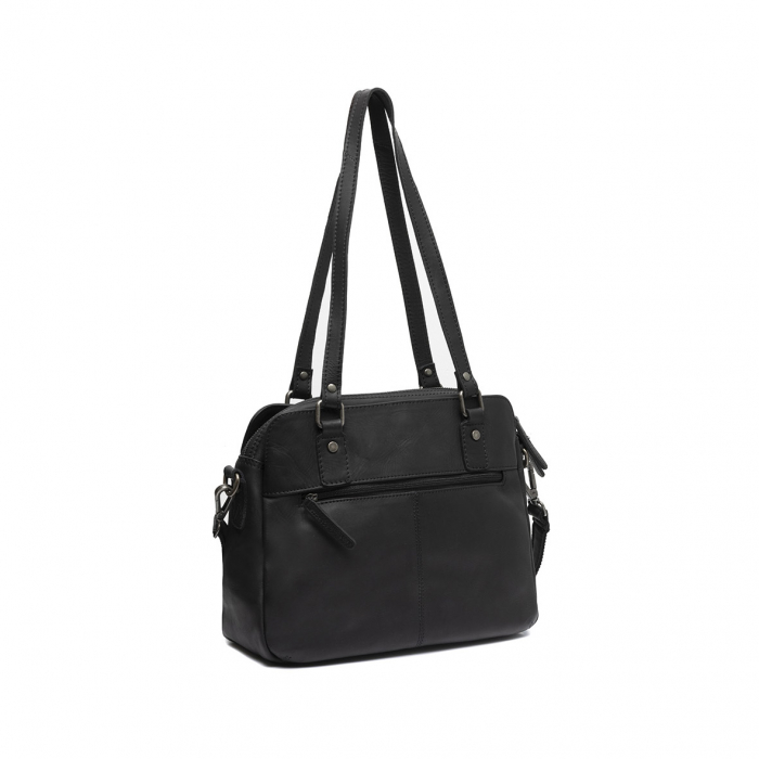 Geanta de dama din piele naturala, The Chesterfield Brand, Porlezza, Negru [2]