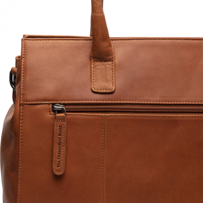 Geanta de dama din piele naturala, The Chesterfield Brand, Rivera, Maro coniac [4]