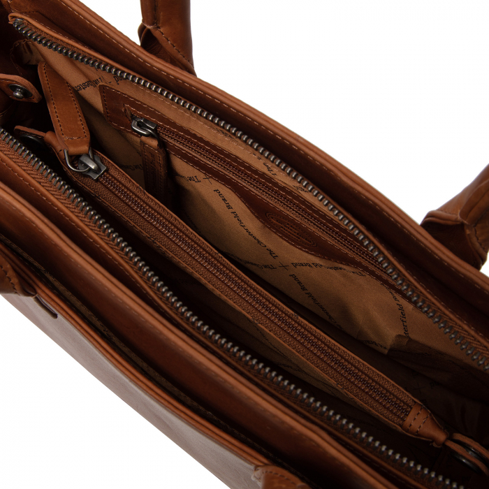 Geanta de dama din piele naturala, The Chesterfield Brand, Garda, Maro coniac [2]