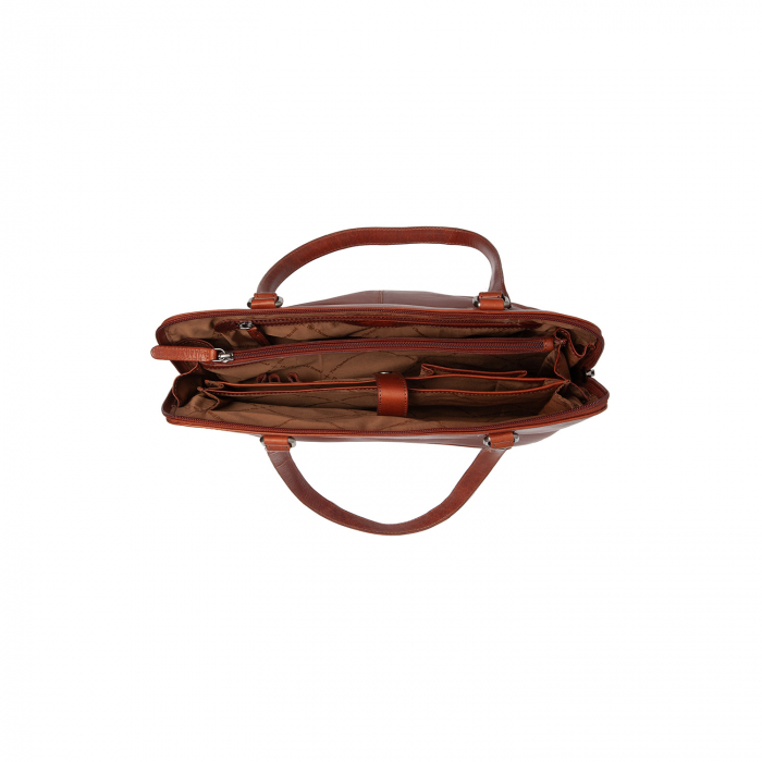Geanta de dama din piele naturala, The Chesterfield Brand, Selvino, Maro coniac [4]