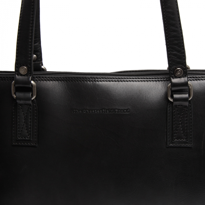 Geanta de dama din piele naturala, The Chesterfield Brand, Selvino, Negru [3]