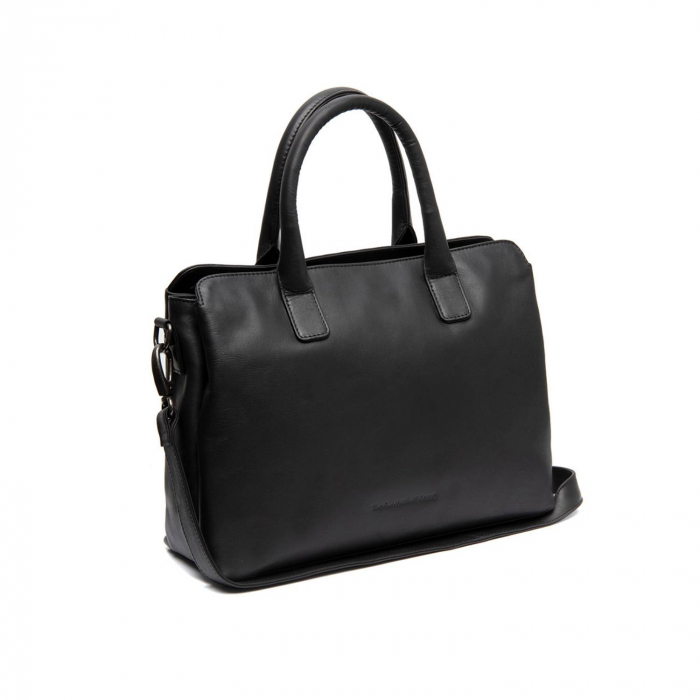 Geanta de dama, din piele naturala, The Chesterfield Brand, Valmonte, Negru [2]