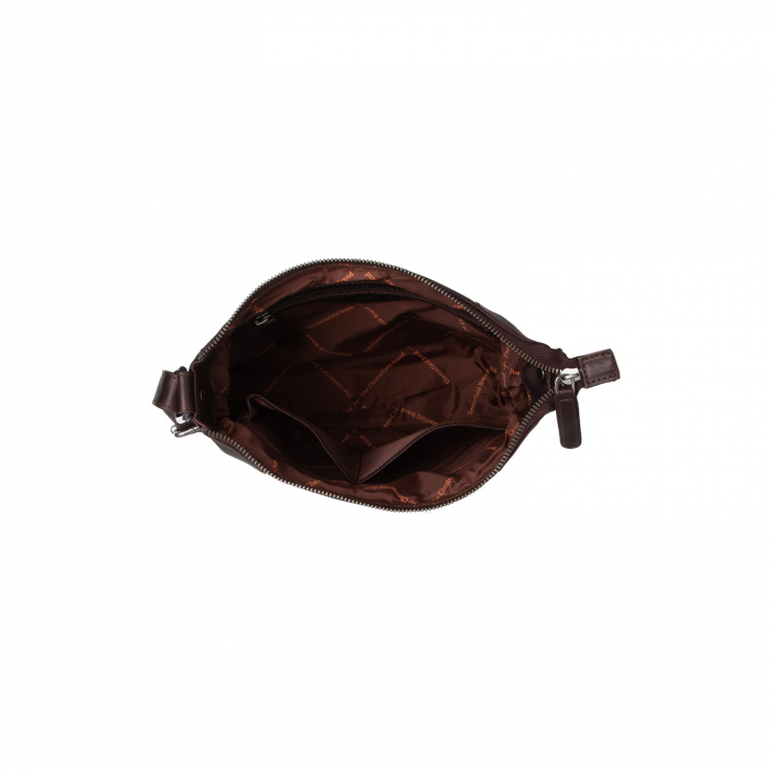 Geanta de dama din piele naturala, The Chesterfield Brand, Vervins, de umar, Maro inchis [3]